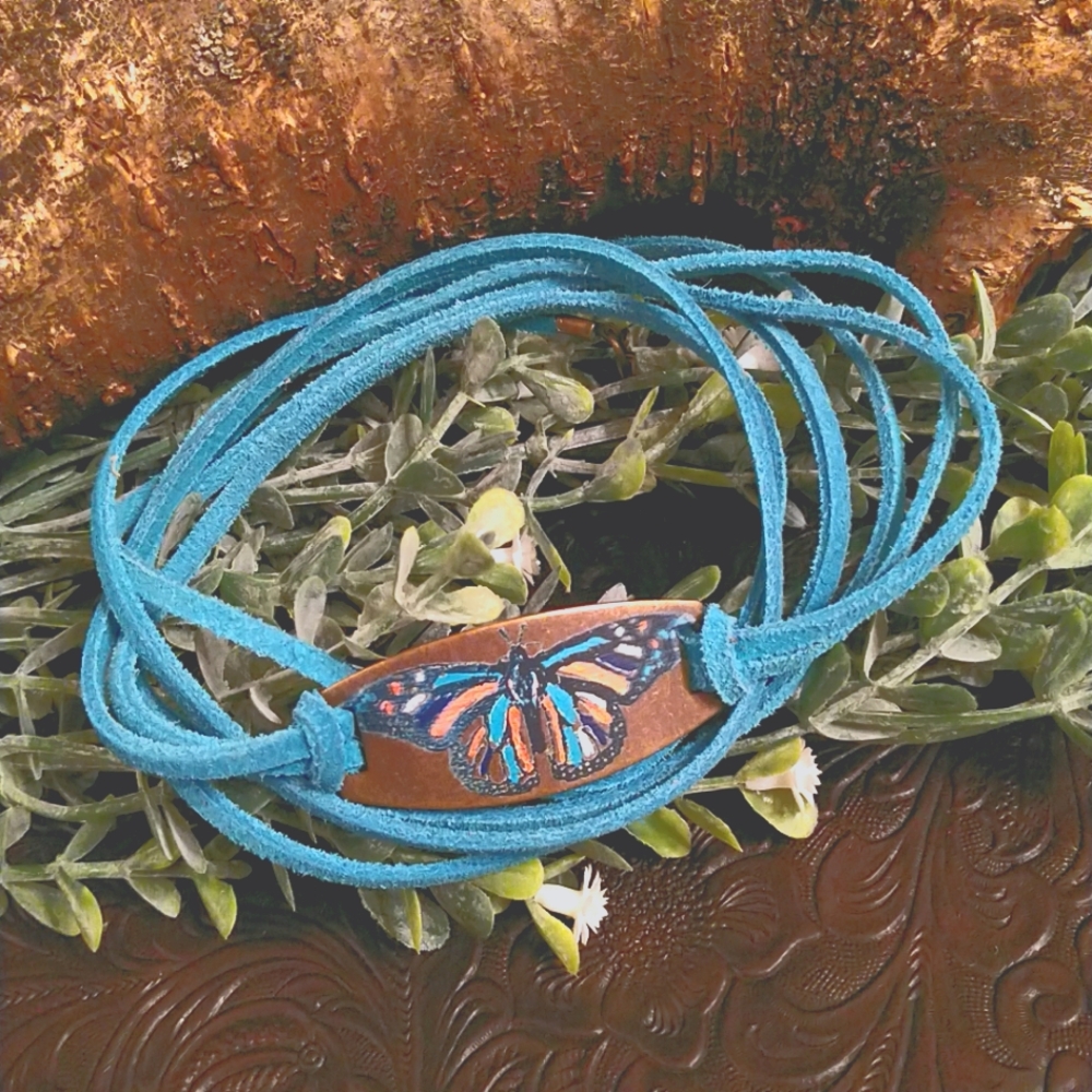 Handmade Butterfly Wrap Bracelet